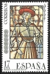 Stamps Spain -  Vidrieras artísticas - Enrique II (Alcázar de Segovia)