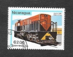 Stamps : America : Nicaragua :  1137 - Locomotora