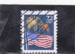 Stamps United States -  BANDERA