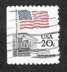 Stamps United States -  1372 - Bandera Nacional y La Corte Suprema