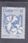 Stamps Cuba -  FLORES- MARIPOSA