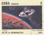 Stamps Cuba -  AERONAUTICA- NAVES COSMICAS 