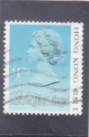 Stamps Hong Kong -  REINA ISABEL II