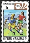 Stamps Maldives -  World Cup Football