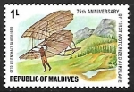 Stamps Maldives -  Otto Lilienthal’s Glider, 1890