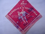 Stamps Venezuela -  Primeros juegos Deportivos Nacionales - Caracas 1961
