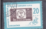 Stamps Romania -  SELLOS SOBRE SELLO-CONGRESO U.P.U 