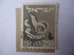 Stamps Israel -  Emblema de Benjamín - Duodécima Tribu - Serie: de las 12 Tribus de Israel.