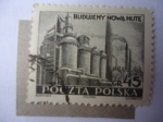 Stamps Poland -  Acerías - Industria pesada- Budujemy Nowa Hute.