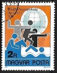 Stamps Hungary -  Campeonato mundial de Pentathlon - Budapest