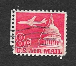 Stamps United States -  C64 - Avión