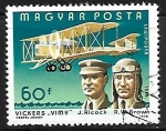 Stamps Hungary -  J. Alcock and R. W. Brown