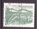 Stamps Nicaragua -  serie- Reforma agraria