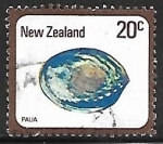 Stamps New Zealand -  Paua - concha marina
