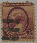 Stamps United States -  Susan B. Anthony 3c