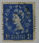 Stamps United Kingdom -  1d
