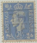 Stamps United Kingdom -  2. 1/2d azul