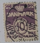 Stamps Denmark -  Danmark 10 ore