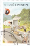Stamps So Tom and Prncipe -  125 ANIVERSARIO DE LA CRUZ ROJA 