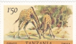 Stamps Tanzania -  JIRAFAS