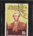 Stamps Togo -  200 ANIVERSARIO DEL DESEMBARCO DE LAFAYETTE EN AMERICA 