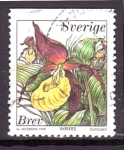 Stamps Sweden -  serie- Flores
