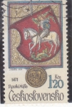 Stamps Czechoslovakia -  ESCUDO HERALDICO DE VYSOHÉMIJTO