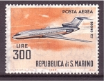 Stamps San Marino -  serie- Aviones