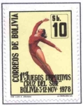 Stamps Bolivia -  Primeros Juegos Deportivos 