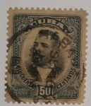 Stamps Cuba -  Antonio Maceo 50 ctvs