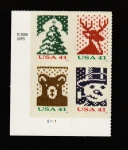Stamps United States -  Arbol Navidad