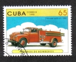 Stamps Cuba -  Carros de Bomberos