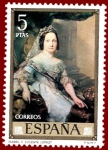 Stamps Spain -  Edifil 2150 Isabel II (Vicente López) 5 NUEVO