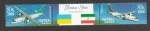 Stamps Ukraine -  Aviones. Emisión conjunta con Irán