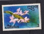 Stamps Bhutan -  Flor