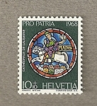 Stamps Switzerland -  Pro Patria 1968