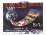 Stamps Bolivia -  Correo Ultra Rapido E.M.S.