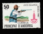 Stamps Andorra -  Juegos Olímpicos Moscú 1980