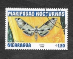 Stamps Nicaragua -  1234 - Mariposas Nocturnas