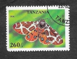 Stamps Tanzania -  1450  - Mariposa
