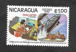 Stamps Nicaragua -  1296 - Federación de Radioaficionados de Centroamérica y Panamá