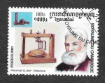 Stamps Cambodia -  2055 - Alexander Graham Bell 