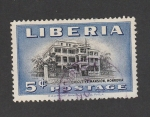 Stamps Liberia -  Edificio legislativo en Monrovia