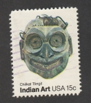 Stamps United States -  Arte indio Chikal Tingit