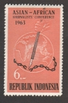 Stamps Indonesia -  Conferencia de periodistas Africano-Asiáticos