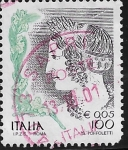 Stamps Italy -  La mujer en el arte