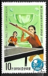 Stamps North Korea -  Campeonato de tenis de mesa - Ping pong