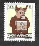 Stamps Poland -  3279 - Signo del Zodiaco