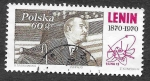 Stamps Poland -  1729 - Lenin