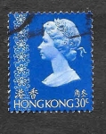 Stamps Hong Kong -  279 - Isabel II (Reino Unido)